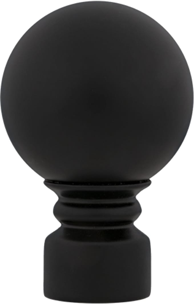 Megan roede eindknop bol – Ø19mm – 2 stuks – zwart