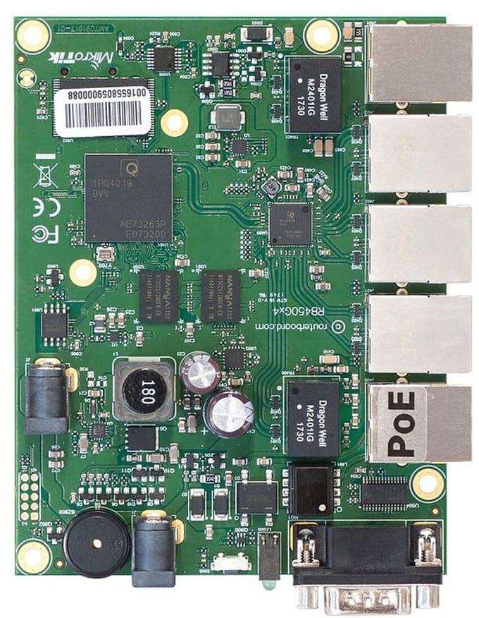 MikroTik RouterBOARD RB450Gx4 - open board without enclosure - router - Router