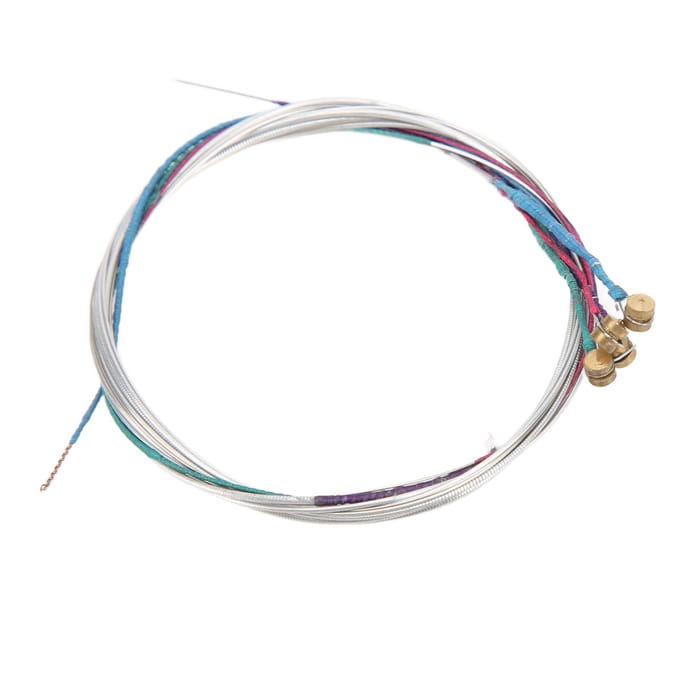Vioolsnaar 44 Zilver Universele Set Vernikkeld Bolkop Instrumenten Accessoires white