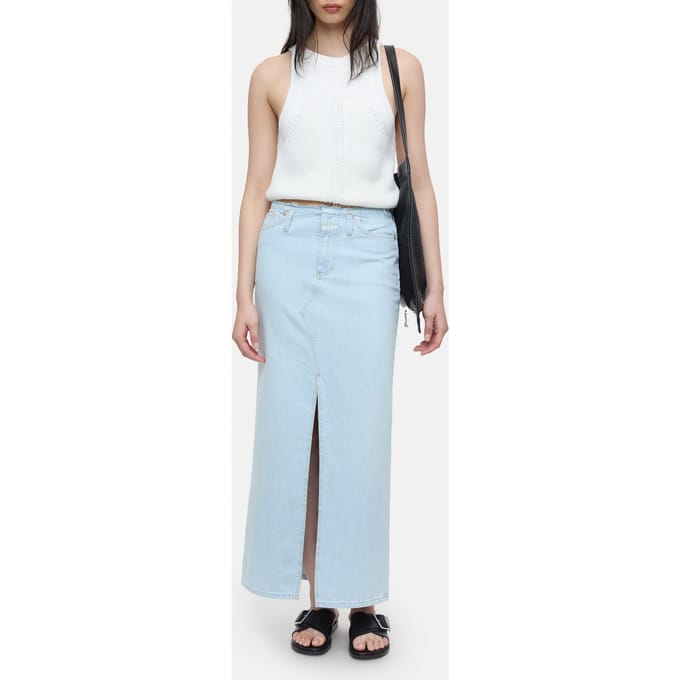 Closed Long 5-pocket Skirt Light Blue Größe: W29 | Maxiröcke Outlet | Damen | Blau