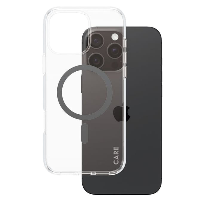 CARE by PanzerGlass Flagship Case - Transparant Urban Combat w. - Zwart MagSafe iPhone 16 Pro Max