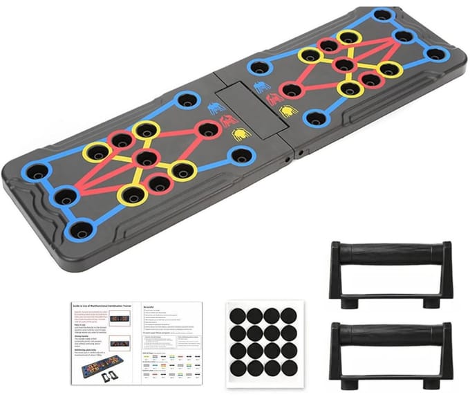 RONN®Push-upbord - Parallettes - Push-upbord - Zwart - 35cm x 21cm x 5cm