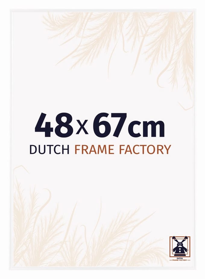 Fotolijst 48x67 cm - Kunststof - Wit Hoogglans - Easy
