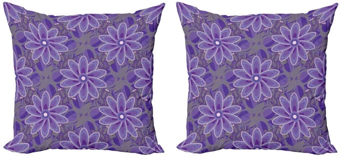 ABAKUHAUS – Mandala Kussenhoes Set 2x40x40 cm – Dubbeldruk – Multicolor