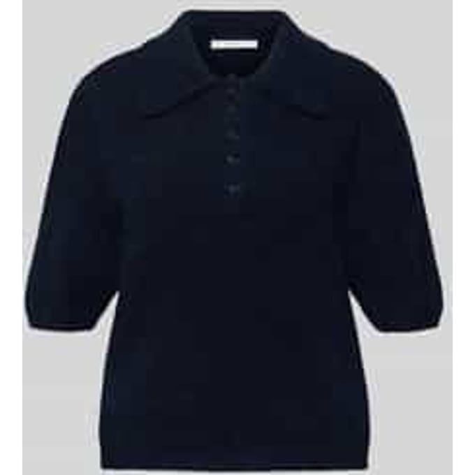 Regular fit T-shirt met mix van alpaca en lanawol model 'Alpha'