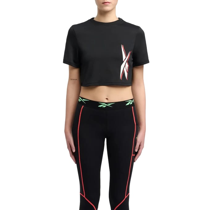 T-shirt dames Reebok Sloan Core Crop Top