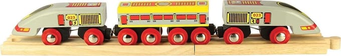 Bigjigs Wooden High Speed Train incl. Rails