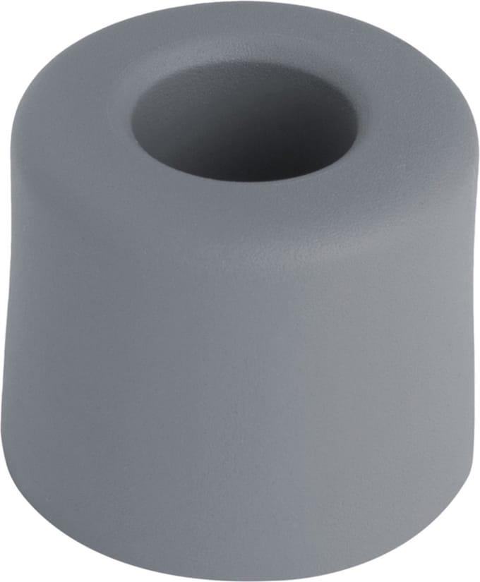 Deltafix Deurbuffer - deurstopper - grijs - rubber - 30 x 25 mm - schroefbevestiging