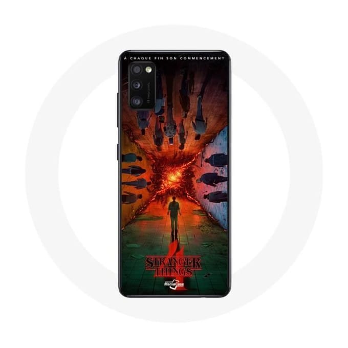Coque pour Samsung Galaxy S20 Stranger Things Saison 4 Affiche Equipages de la Nouvelle Théorie