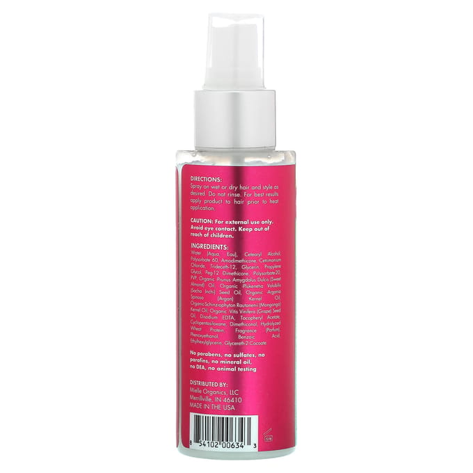 Mielle, Spray protecteur contre la chaleur et la chaleur, huile de Mongongo, 4 fl oz (118ml) white