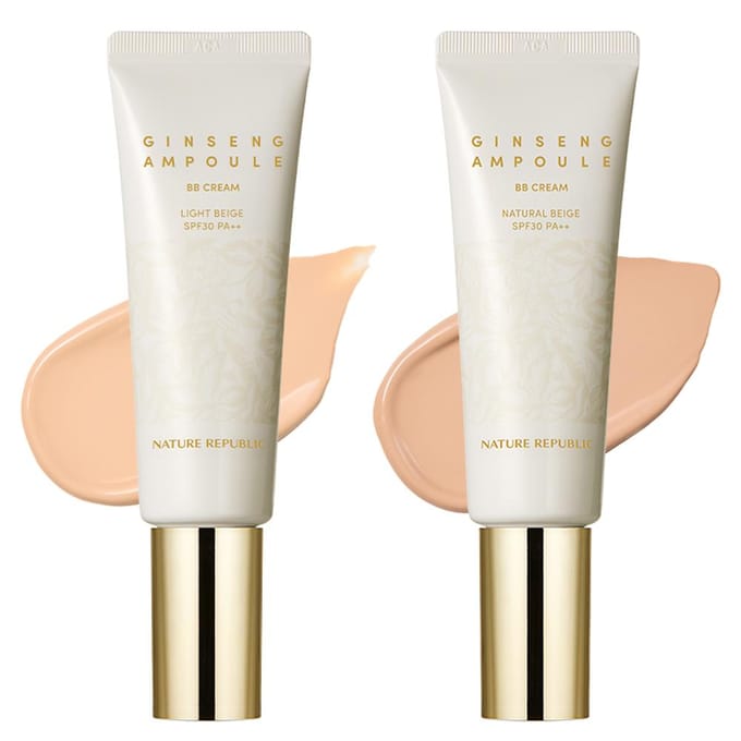 [NATURE REPUBLIC] Ginseng Ampoule BB Cream 50ml (SPF30/PA++) (1pc) #23 Natural Beige white