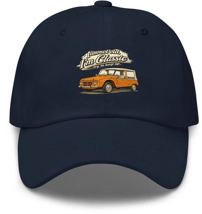 Classic Collectie Dad Pet – Citroën Méhari Retro Illustratie