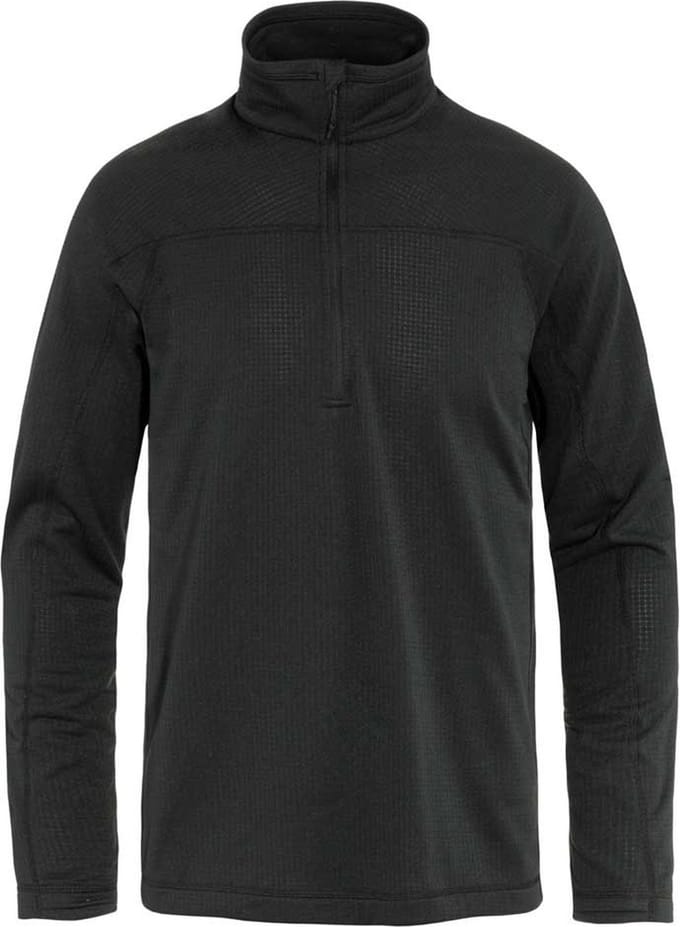 Fjällräven Abisko Lite Fleece Met Halve Rits Zwart M Man