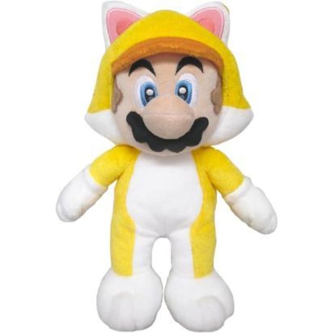 Super Mario Bros Nintendo Together - Peluche Mario 3D Land - Mario Chat 24 cm