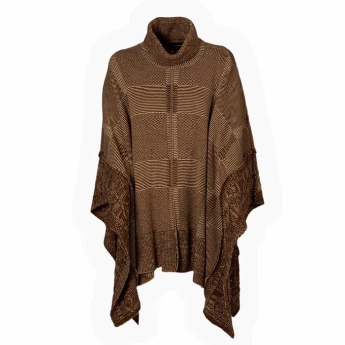 Pasion Morena Squares Regenjas Bruin M Vrouw