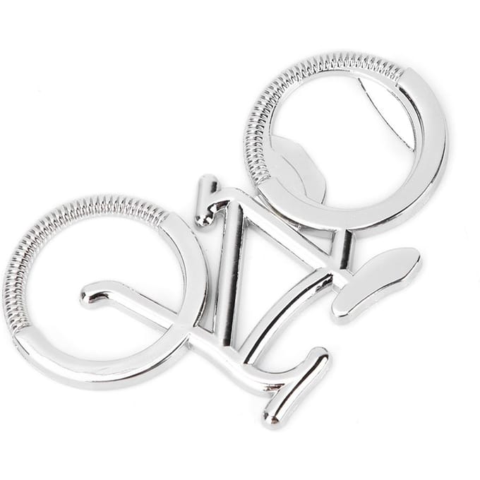 Metalen Fiets Bierflesopener Huwelijksbedankjes Feestcadeau white