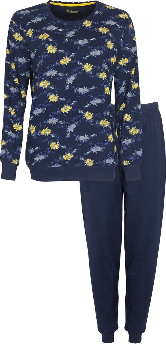 Tenderness Dames Pyjama - Nachtkleding - Donker Blauw - Maat 3XL
