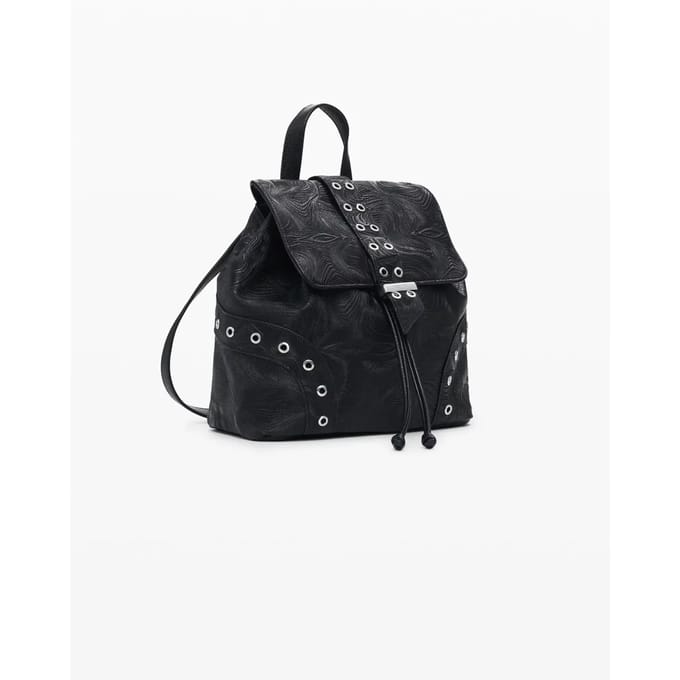 Desigual vrijetijdsrugzak Moonstone Prisa Short Backpack Black zwart