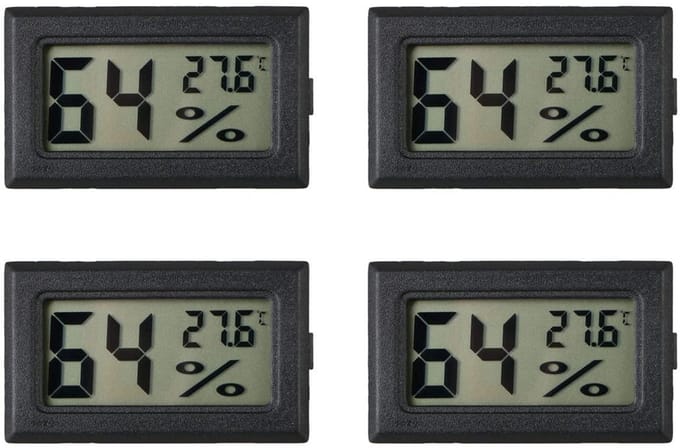 Digitale Mini Hygrometer en Thermometer Set (4 Stuks) voor Binnen