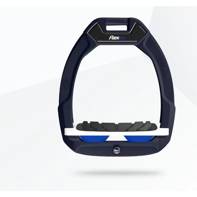 Veiligheid stijgbeugels rijtuigen Schuin Grip Aluminium/Wit/Blauw Flex-On Safe-On