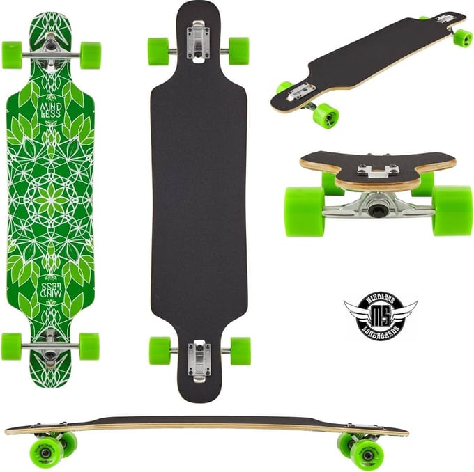 Mindless Sanke III DT Longboard Green - Voor beginners en halfgevorderden