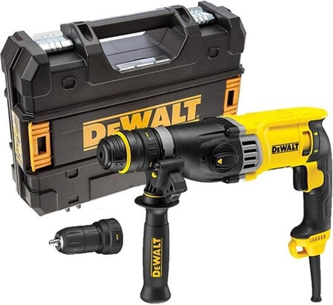 Dewalt D25144K SDS-PLUS Hammer and QC-bolt - Yellow