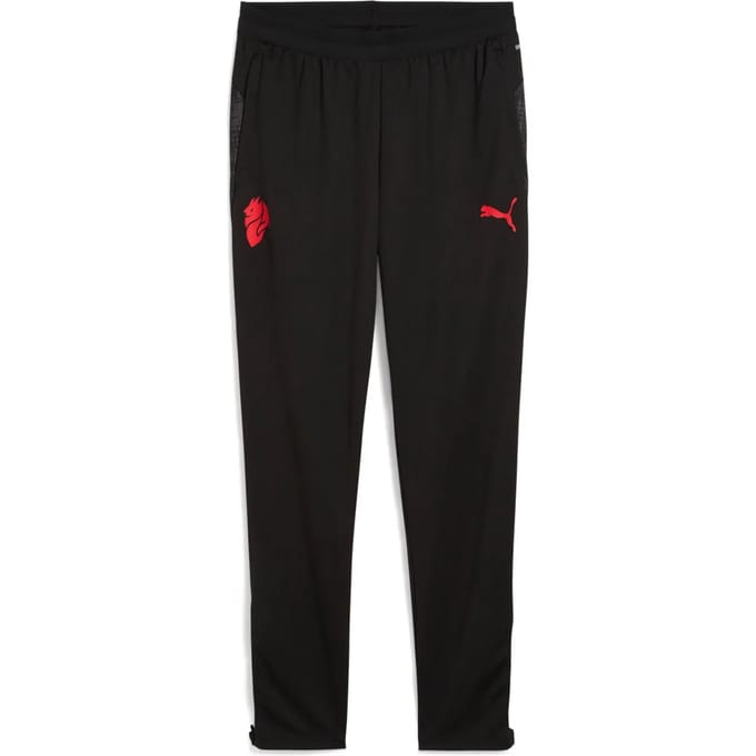 Ac milan trainingsbroek in de kleur zwart.