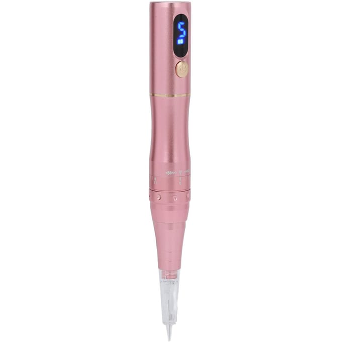 Professionele Microblading Machine Semi-Permanente Make-up Tattoo Pen voor Wenkbrauw Eyeliner Lip Roos EU Plug pink