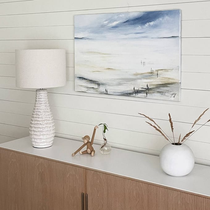 By Rydéns By Rydens tafellamp Bartha, crème/beige, hoogte 74 cm