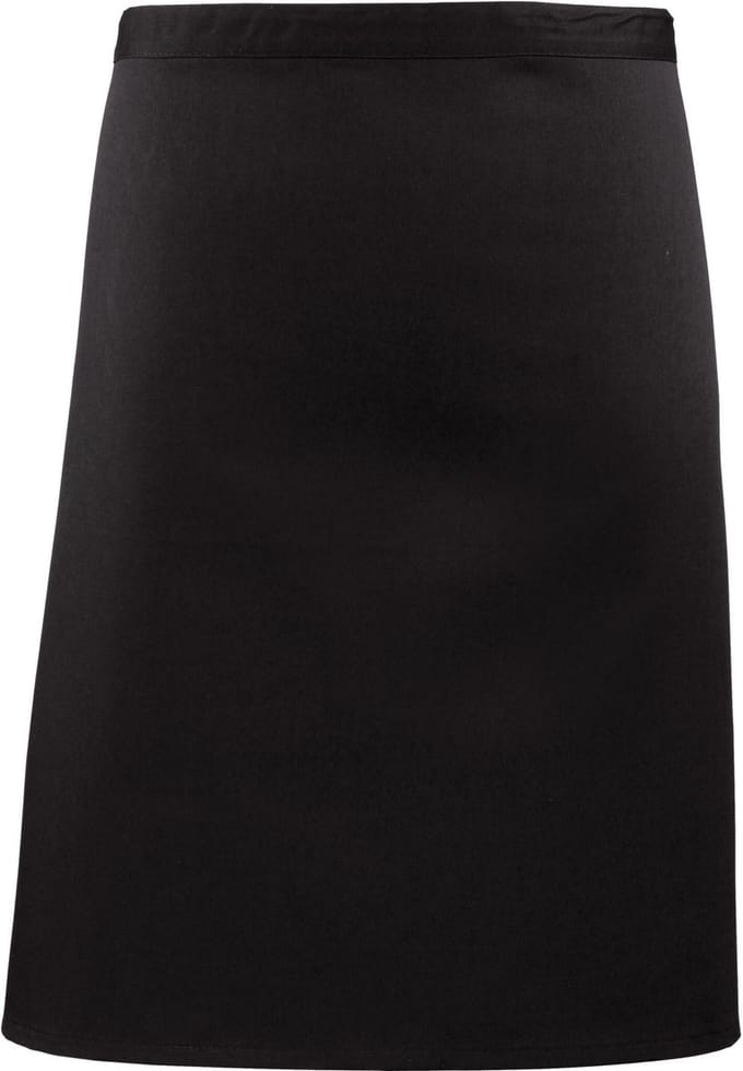 Schort/Tuniek/Werkblouse Unisex One Size Premier Black 65% Polyester, 35% Katoen