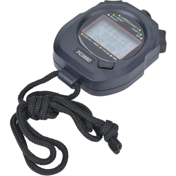 3860 ABS Multifunctionele Sporten Hardlopen Stopwatch Elektronische Atletiek Countdown Stopwatch1 gray