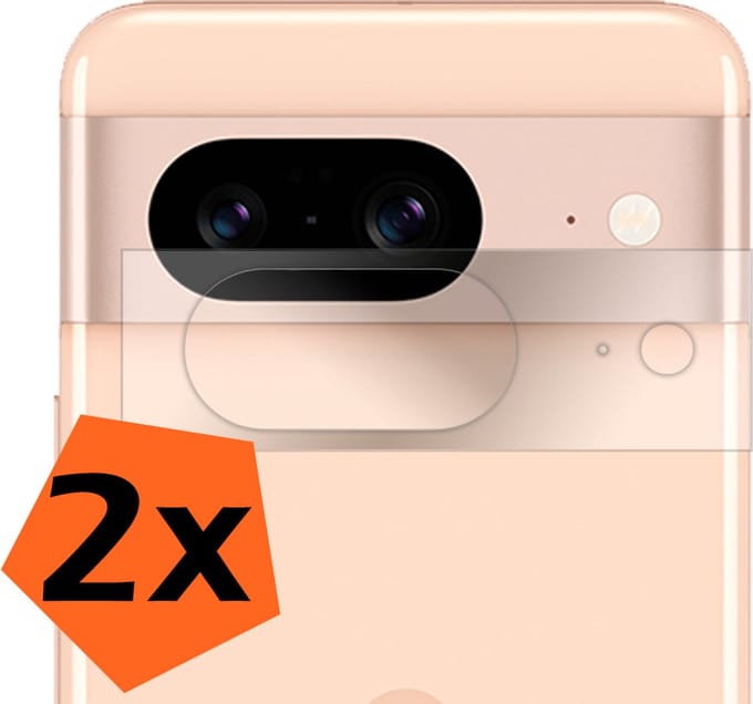 Camera Lens Protector - 2 Stuks - Geschikt voor Google Pixel 8 - Camera Screenprotector - Gehard Glas - Beschermglas - Tempered Glass - Screen Protector