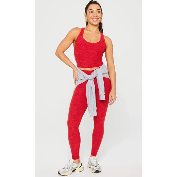 Fabletics Heatherflex High-waisted Legging Holly Berry Heather Taglia: S REG | Leggings Outlet | Donna
