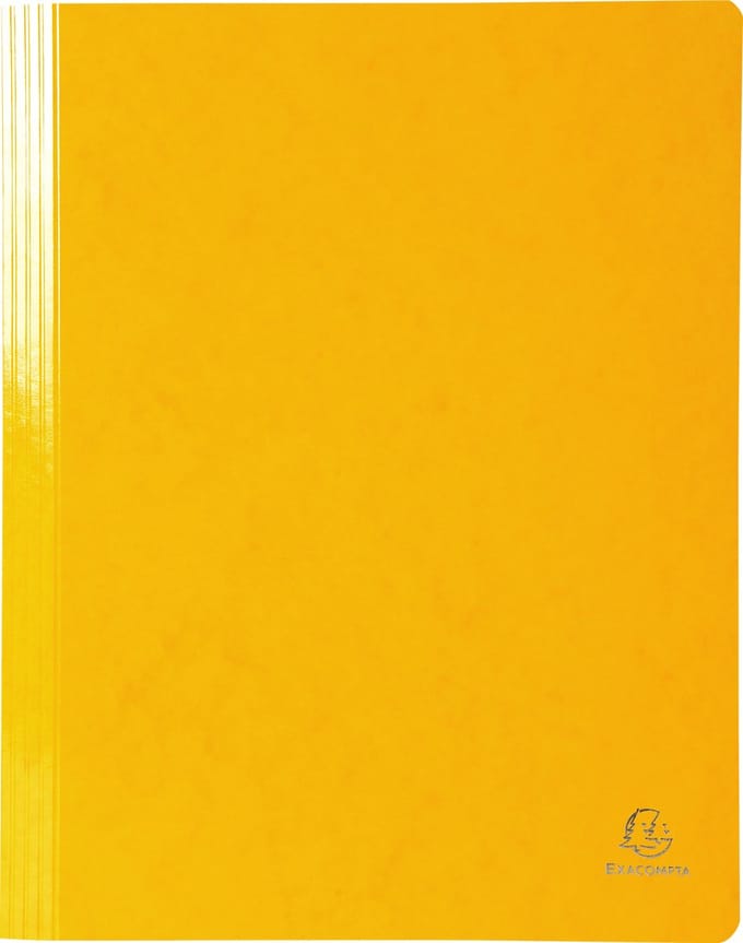 Exacompta 25x Snelhechtmap IDERAMA® in gelamineerd glanskarton 355gm2 - A13 - Geel - 380804B