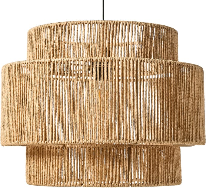 WOKIRO - Hanglamp - Naturel - Papiertouw