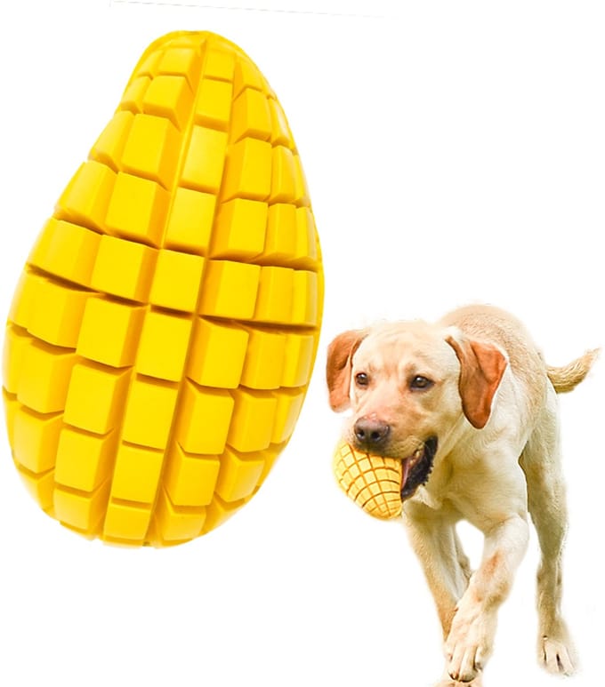Meritosh© Mango - Hondenspeelgoed - Sterk kauwspeelgoed - Multifunctioneel - Middelgrote honden