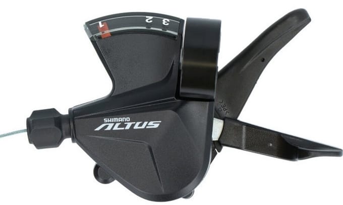 Shifter Shimano Altus SL-M2010 3 speed links - zwart