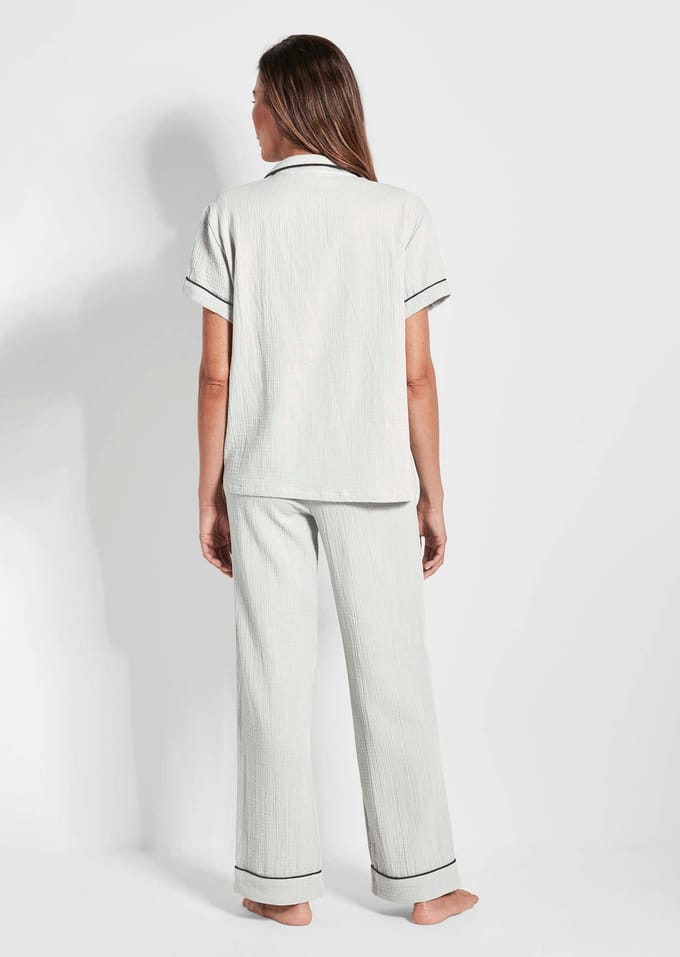 Pyjama van mousseline - gebroken wit - Gr. 24 van Goldner Fashion