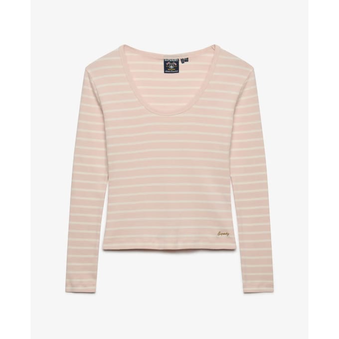 Gestreepte lange mouwen t-shirt voor dames Superdry Ath Ess