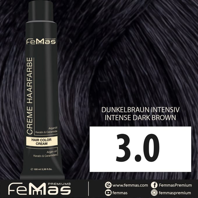 Femmas (3.0) - Haarverf - Intensief Donkerbruin 100ml