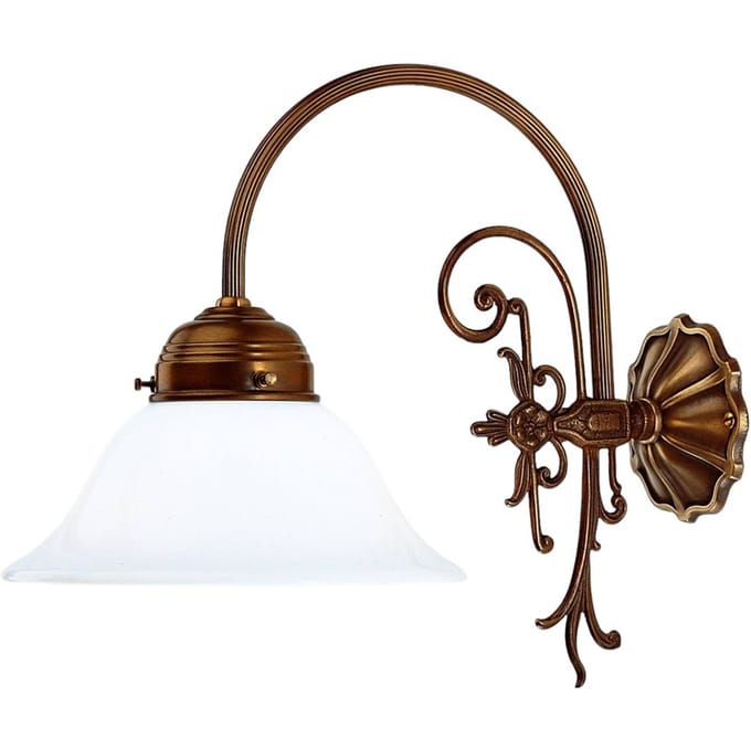 Berliner Messinglampen Wandlamp HINRICH van messing, handgemaakt