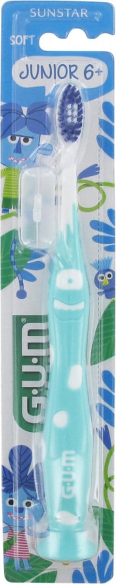 GUM Tandenborstel Soft Junior 6 Jaar en + 902 (Kleur : Blauw)