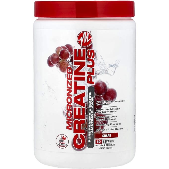 Micronized Creatine™ Plus, Druif, 420 g