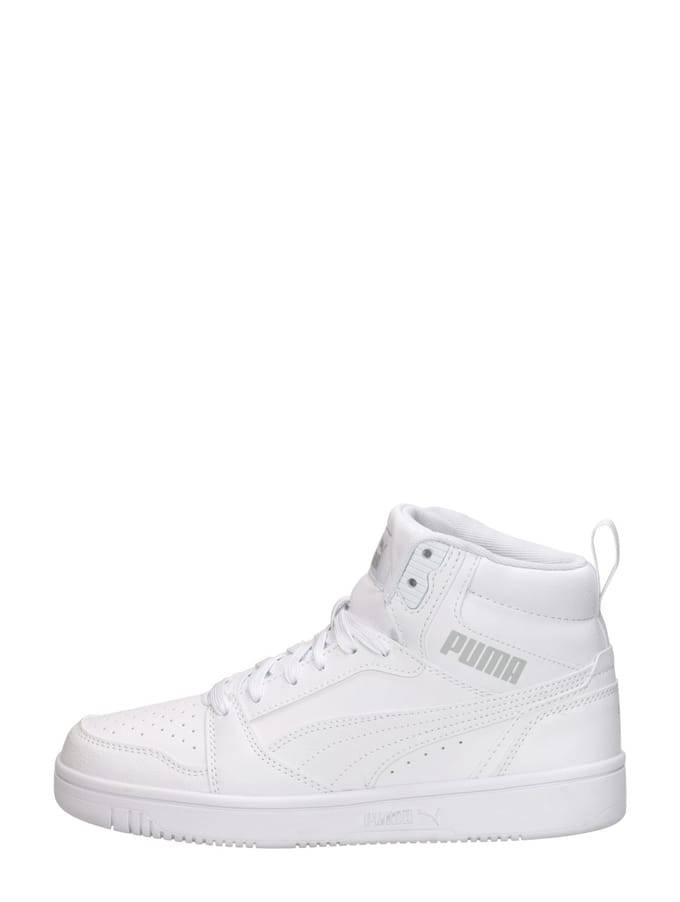 PUMA Puma Rebound V6 Mid Jr Unisex Sneakers - PUMA White-Cool Light Gray