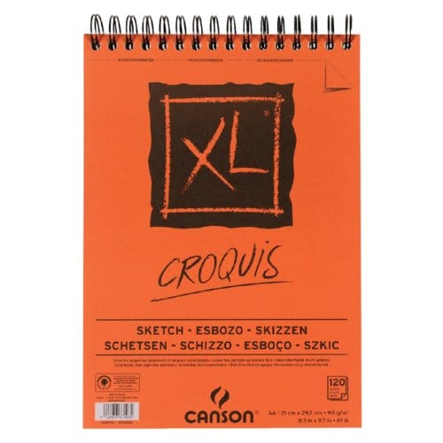 Canson schetsblok XL formaat 21 x 297 cm (A4) blok van 120 blad