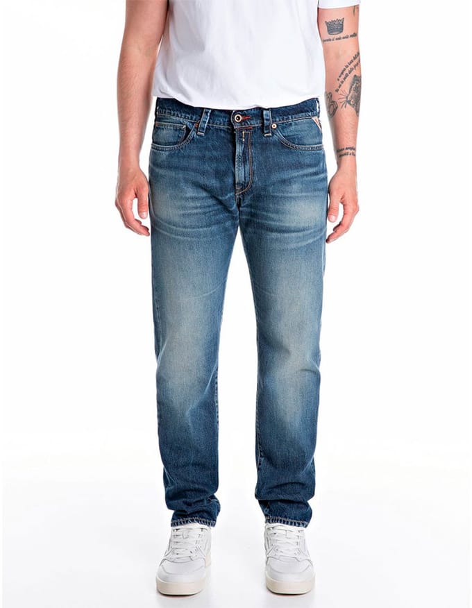 Replay M1038r.000.814836 Spijkerbroek Blauw 33 / 32 Man