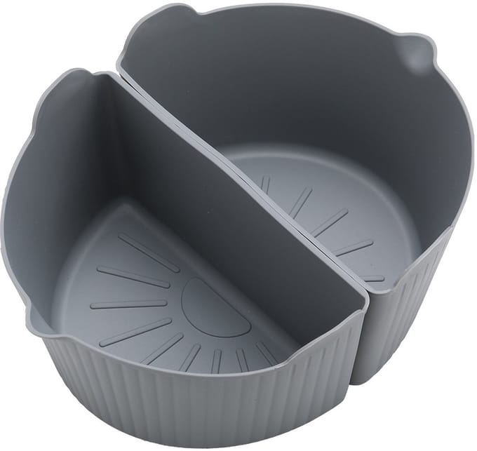 Slow Cooker Liners - Dubbele Kookbak - Eenvoudig Koken - Vaatwasmachinebestendig - 2 Stuks - Grijs