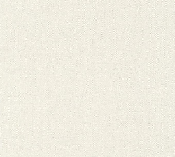 LINNENLOOK BEHANG | Basic Uni - Wit Creme - A.S. Création Pure Elegance
