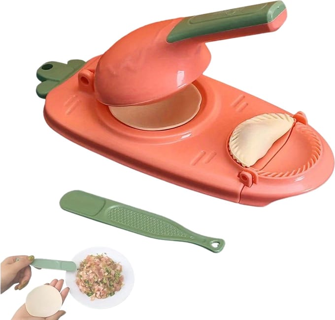 Bovista Raviolimakers - Dumplings Machine - Dumpling Maker Set - Ravioli - Dumpling Vorm - Ravioli - Uitsteker - Snijder - Pastei - Empanada - Roze