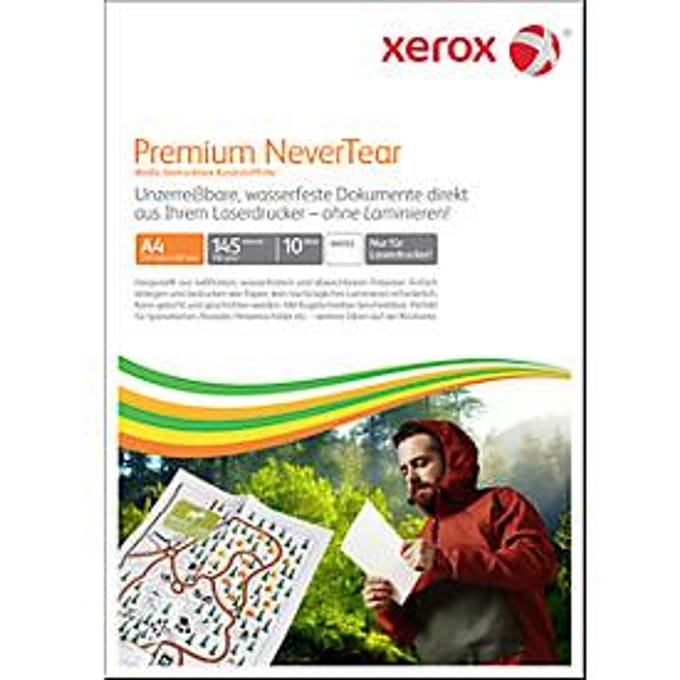 Synthetisch papier Xerox Premium NeverTear, DIN A4, 145 µm, wit mat, 1 pakje = 10 vellen